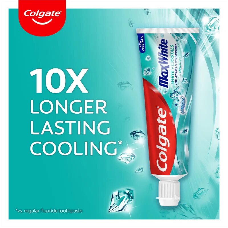 Colgate Max White White Crystals zobna pasta za beljenje zob 75 ml