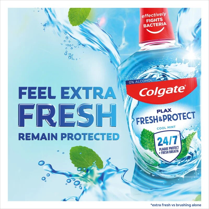 Colgate Plax Cool Mint zeliščna ustna voda 500 ml