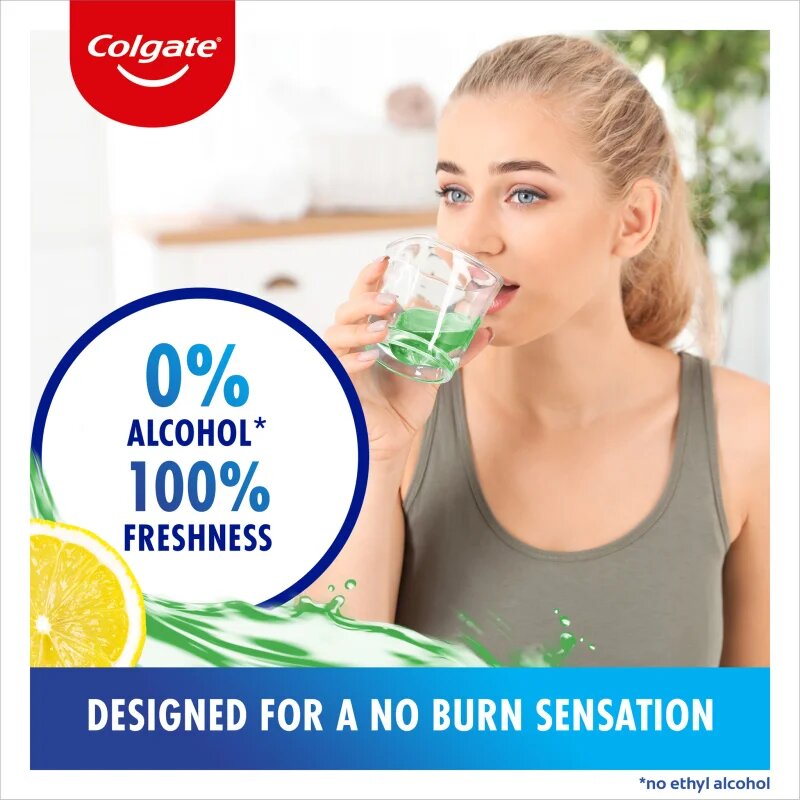 Colgate Plax Tea & Lemon ustna voda proti zobnim oblogam 500 ml