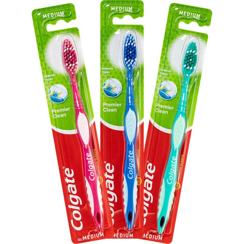 Colgate Premier Clean zobna ščetka medium 1 kos