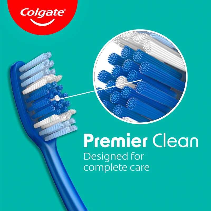 Colgate Premier Clean zobna ščetka medium 1 kos