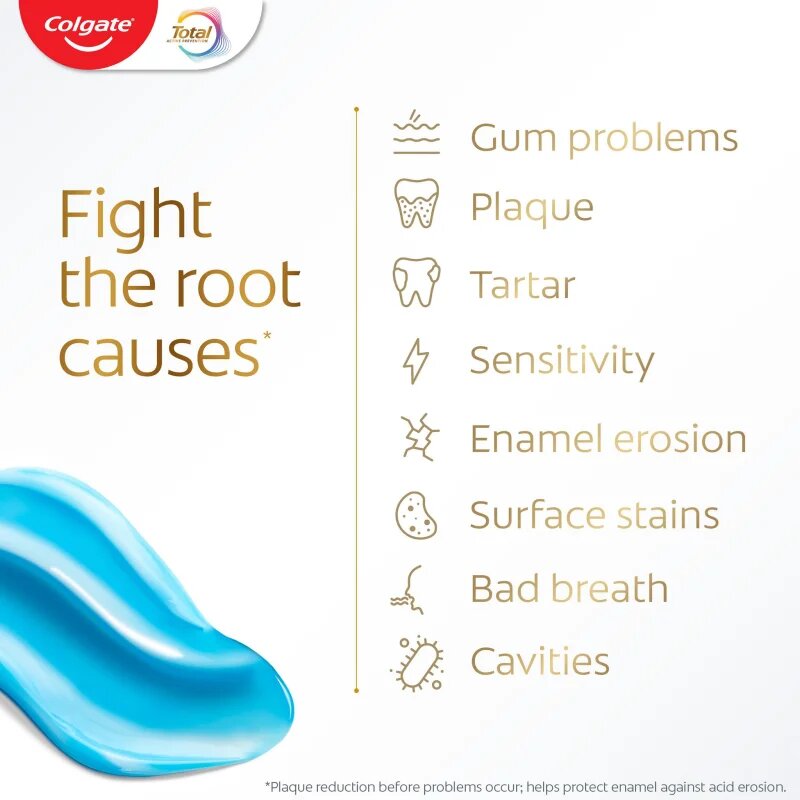 Colgate Total Active Prevention Whitening zobna pasta za beljenje zob 75 ml