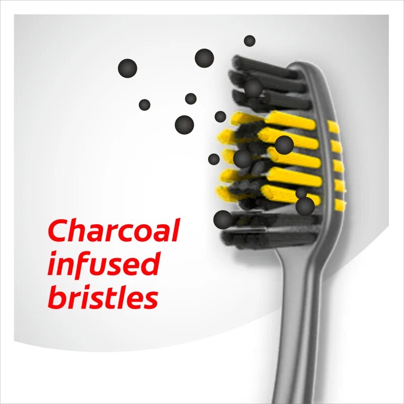Colgate Zig Zag Charcoal zobne ščetke medium 3 kos