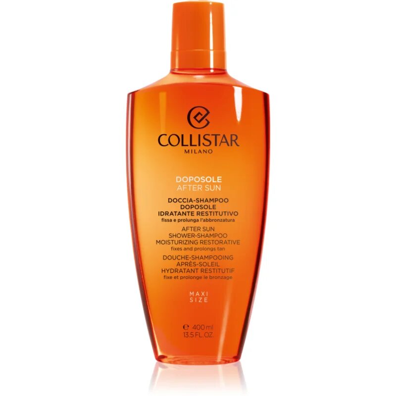 Collistar After Sun Shower-Shampoo Moisturizing Restorative gel za prhanje po sončenju za telo in lase 400 ml