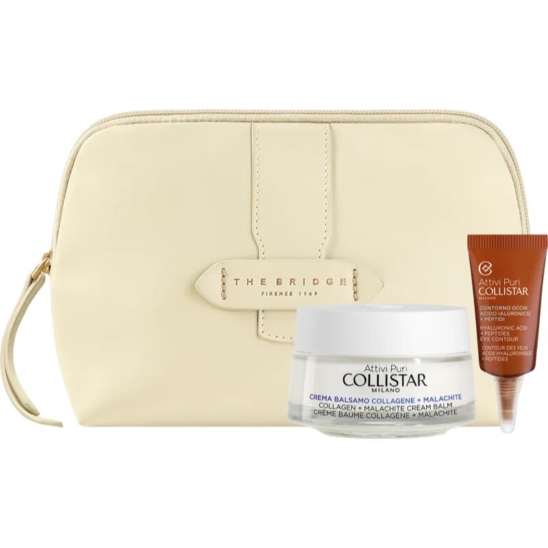 Collistar Attivi Puri Collagen + Malachite Conditioning Cream Gift Set darilni set za obnovitev in hranjenje kože obraza