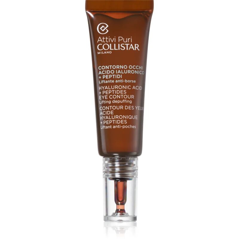 Collistar Attivi Puri Hyaluronic Acid + Peptides lifting serum za predel okoli oči 15 ml