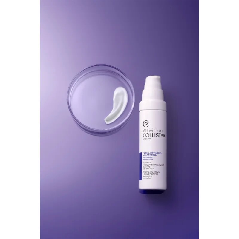 Collistar Attivi Puri Retinol + Phloretin aktivna nočna krema za redukcijo pigmentnih madežev z retinolom 50 ml
