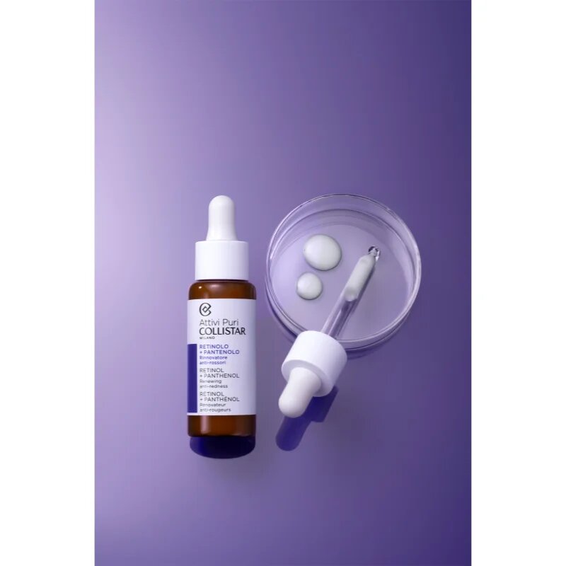 Collistar Attivi Puri Retinol + Phloretin serum z retinolom proti gubam s pantenolom 30 ml
