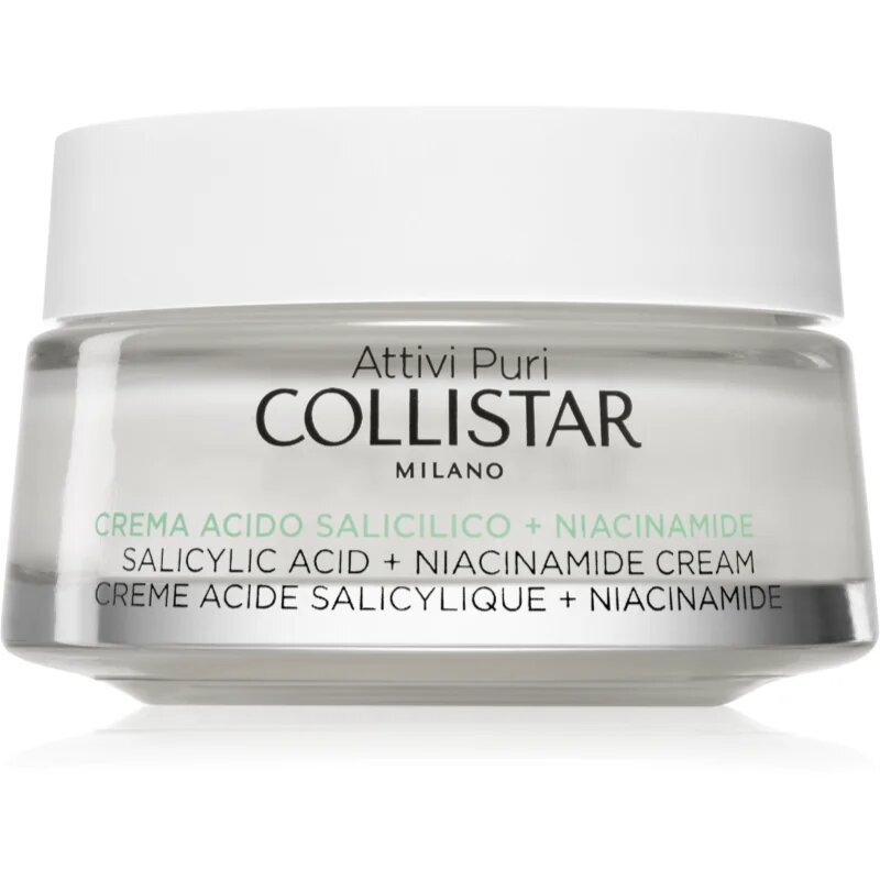 Collistar Attivi Puri Salicylic Acid + Niacinamide pomirjujoča krema s salicilno kislino 50 ml