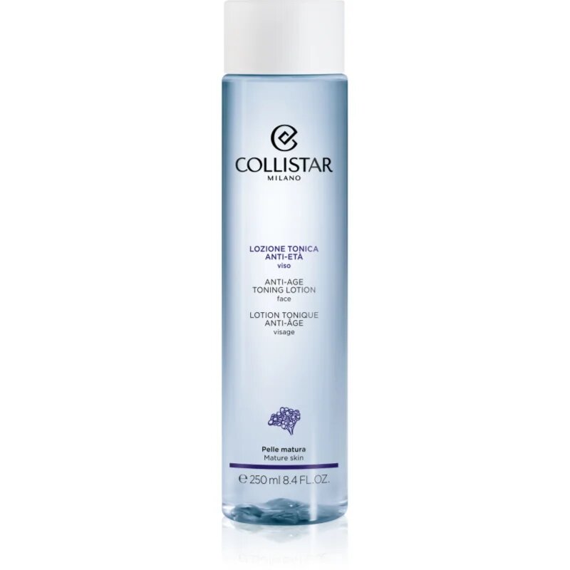 Collistar Cleansing Anti-age Toning Lotion Face posvetlitveni tonik proti gubam 250 ml