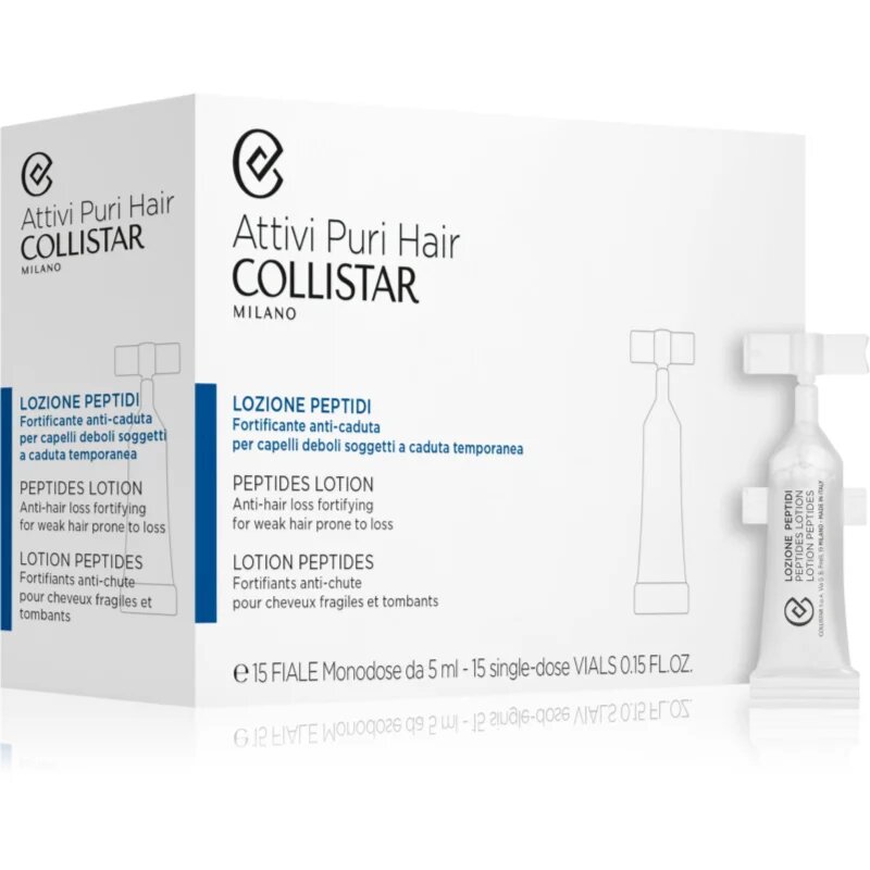 Collistar Hair Peptides Lotion Anti-hair Loss olje za lase s peptidi 15x5 ml