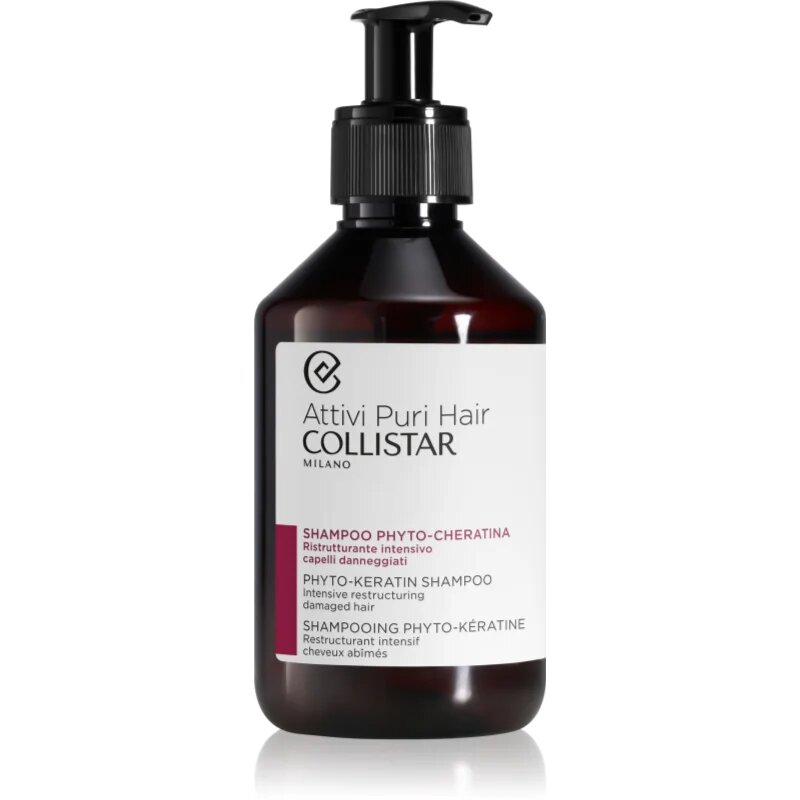 Collistar Hair Phyto-Keratin Shampoo Intensive Restructuring šampon s keratinom 250 ml