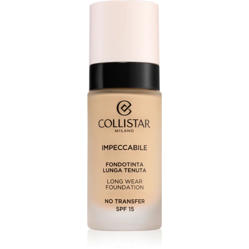 Collistar Impeccabile Long Wear Foundation dolgoobstojen tekoči puder SPF 15 1R Rosy Avory 30 ml