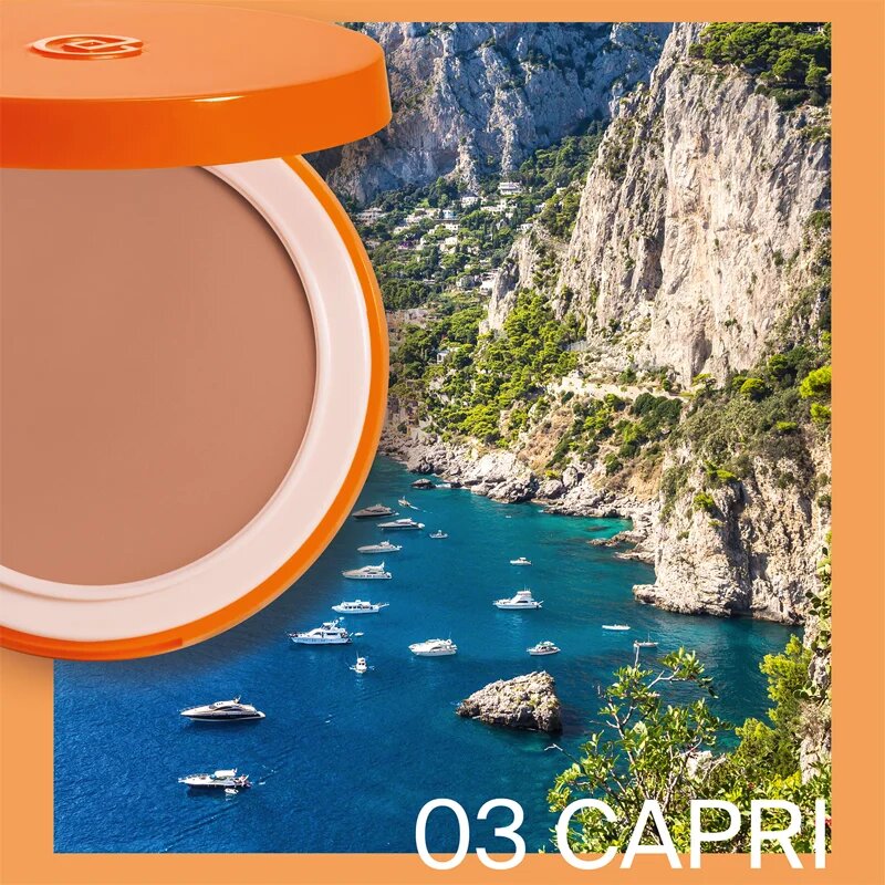Collistar Mediterranea Sun Compact Foundation REFILL pudrasti make-up SPF 15 odtenek 03 Capri 10.5 g