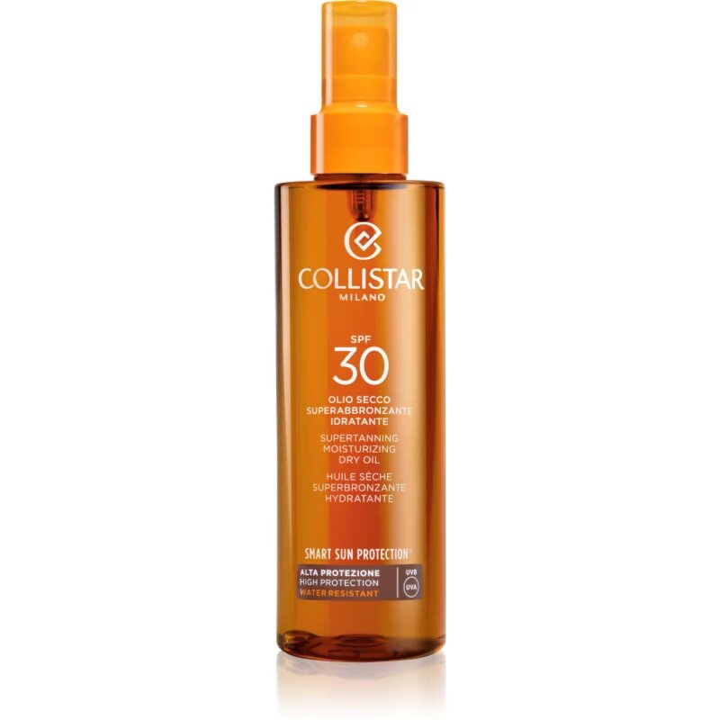 Collistar Smart Sun Protection Supertanning Moisturizing Dry Oil SPF 30 zaščitno suho olje za sončenje SPF 30 200 ml