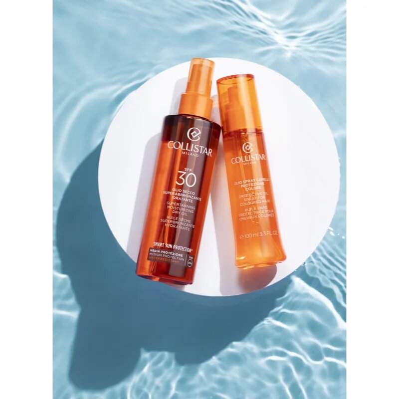 Collistar Smart Sun Protection Supertanning Moisturizing Dry Oil SPF 30 zaščitno suho olje za sončenje SPF 30 200 ml