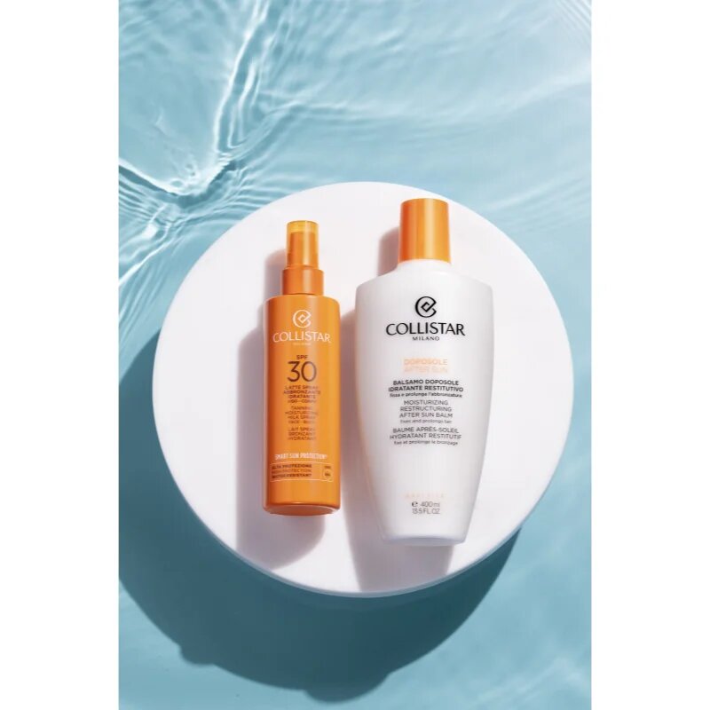Collistar Smart Sun Protection Tanning Moisturizing Milk Spray SPF 30 zaščitni losjon za sončenje v pršilu SPF 30 200 ml