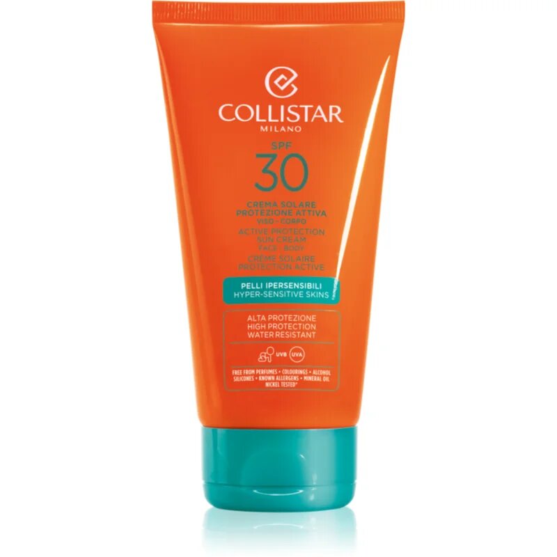 Collistar Special Perfect Tan Active Protection Sun Cream vodoodporna krema za sončenje SPF 30 150 ml