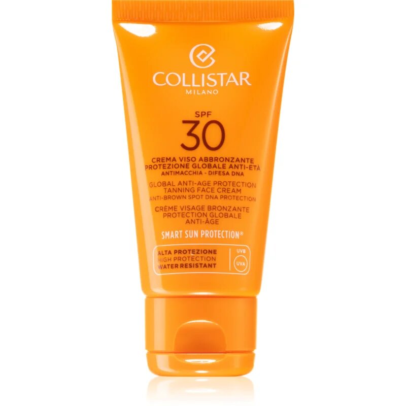 Collistar Special Perfect Tan Global Anti-Age Protection Tanning Face Cream krema za sončenje proti staranju kože SPF 30 50 ml