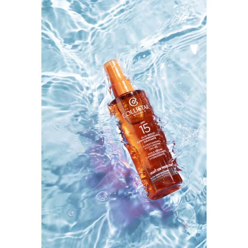 Collistar Special Perfect Tan Supertanning Moisturizing Dry Oil olje za sončenje SPF 15 200 ml