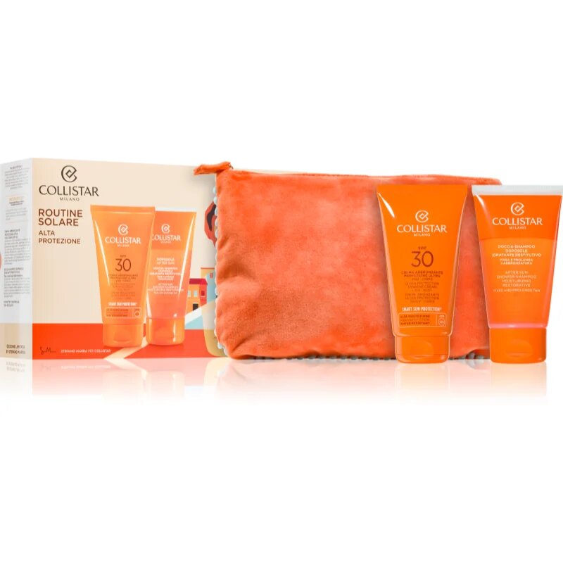 Collistar Sun Ultra protection tanning cream spf 30 set darilni set za sončenje SPF 30 1 kos