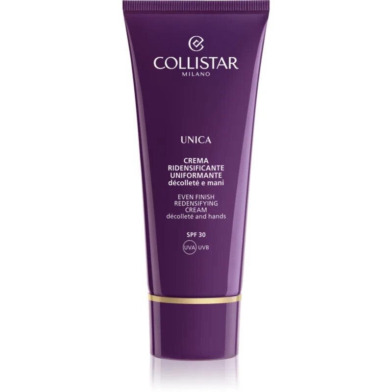 Collistar Unica Even Finish Redensifying Cream učvrstitvena krema za dekolte in prsi SPF 30 75 ml