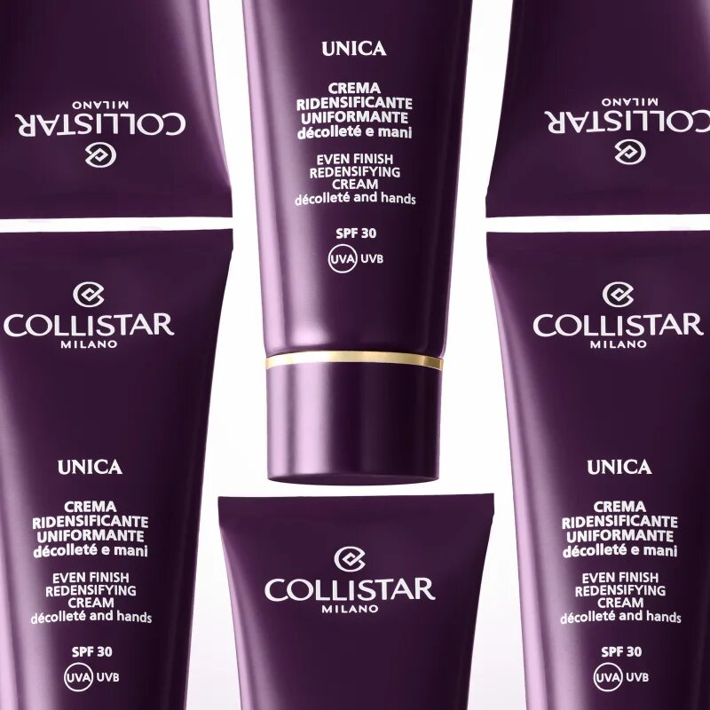 Collistar Unica Even Finish Redensifying Cream učvrstitvena krema za dekolte in prsi SPF 30 75 ml