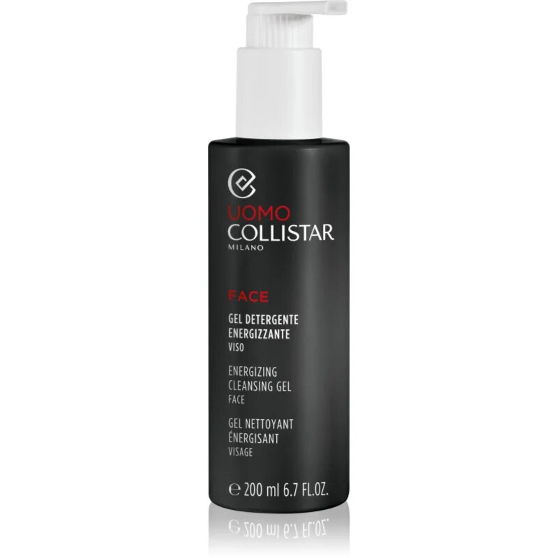 Collistar Uomo Energizing Cleansing Gel Face poživitveni čistilni gel za obraz 200 ml