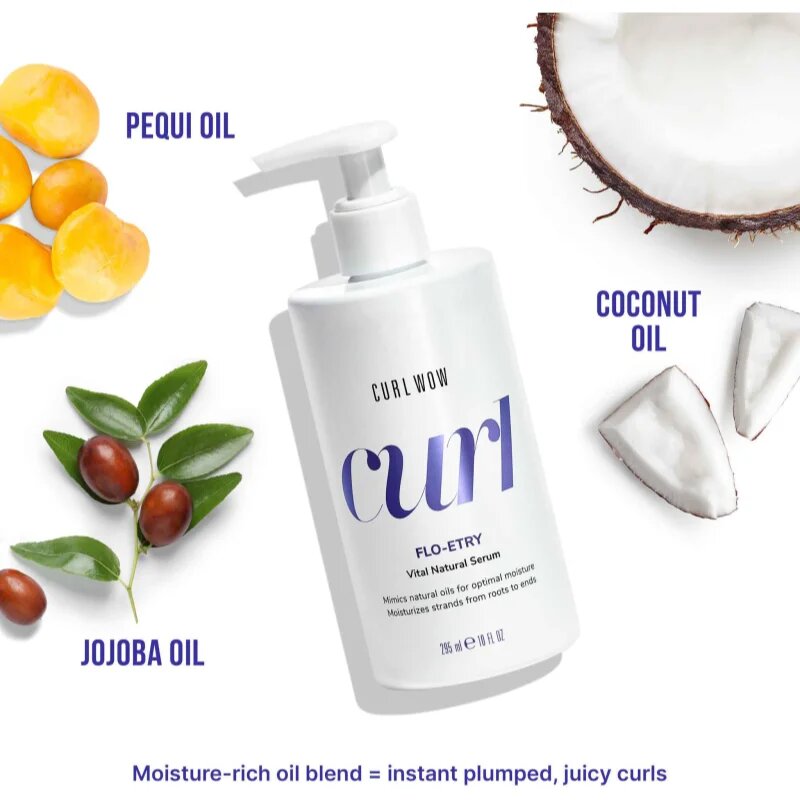 Color WOW Curl Flo-Entry regeneracijski oljni serum za valovite in kodraste lase 295 ml