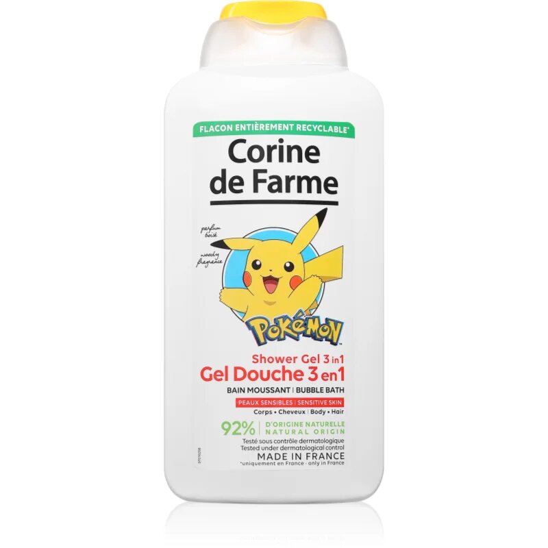 Corine de farme Shower Gel 3 in 1 nežni gel za prhanje in šampon za otroke 3v1 500 ml
