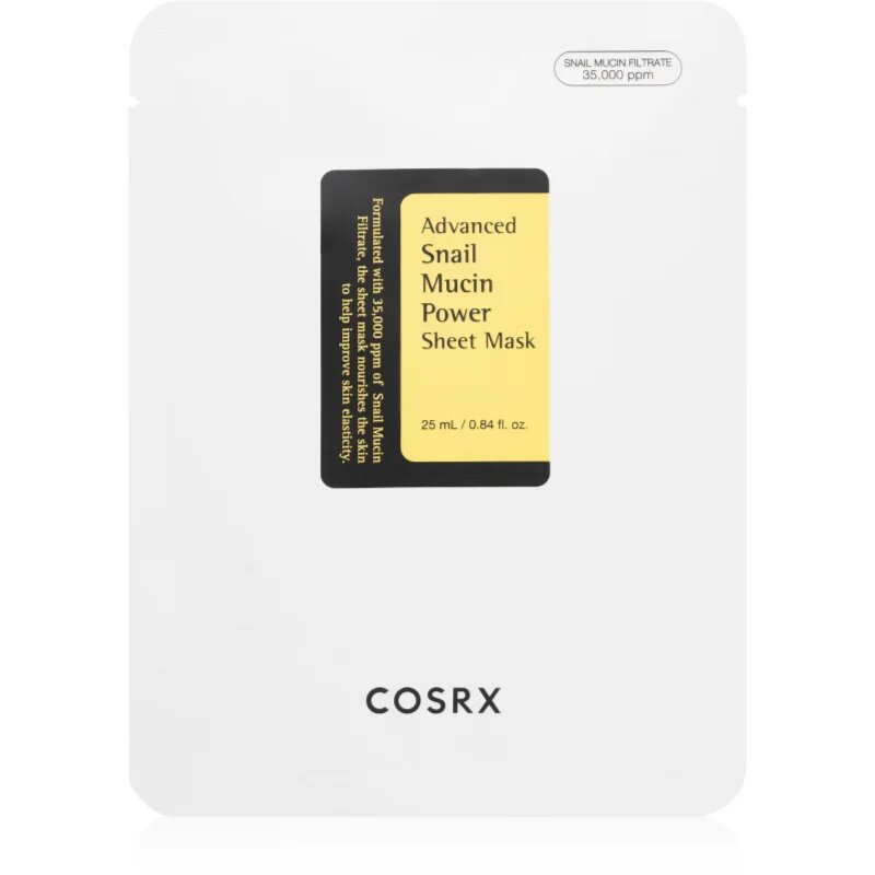 Cosrx Advanced Snail Power Essence maska iz platna proti gubam z vlažilnim učinkom 25 ml