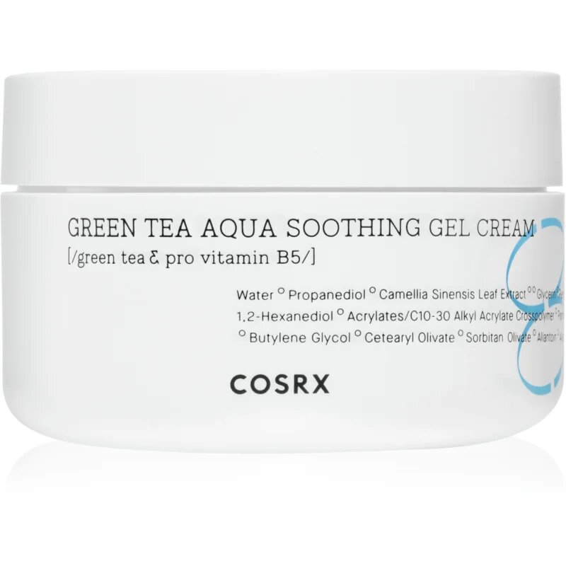 Cosrx Green Tea Aqua Soothing vlažilna gel krema s pomirjajočim učinkom 50 ml