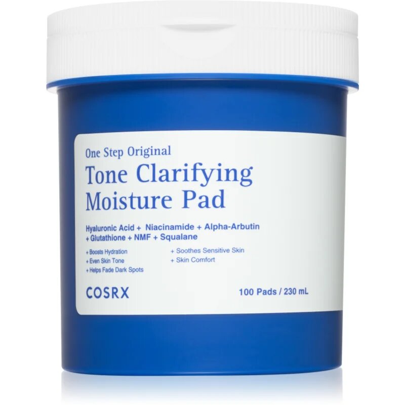 Cosrx One Step Original Tone Clarifying Moisture Pad tonizirajoče blazinice z vlažilnim učinkom 100 kos