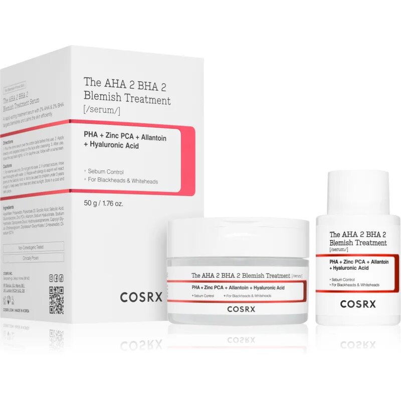 Cosrx The AHA 2 BHA 2 Blemish Treatment Serum lokalna nega proti aknam 50 g