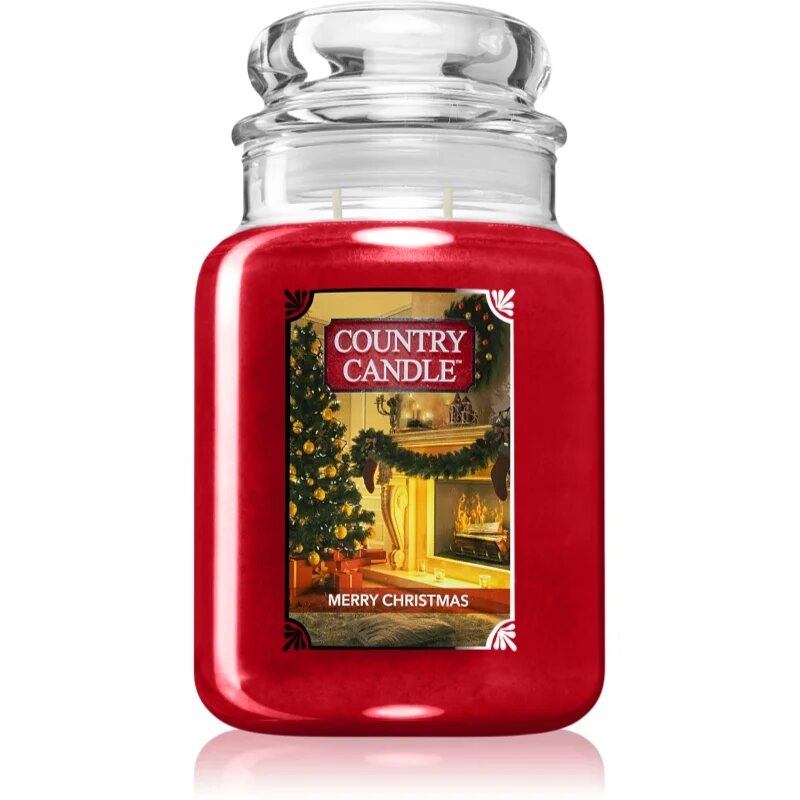 Country Candle Merry Christmas dišeča sveča 652 g