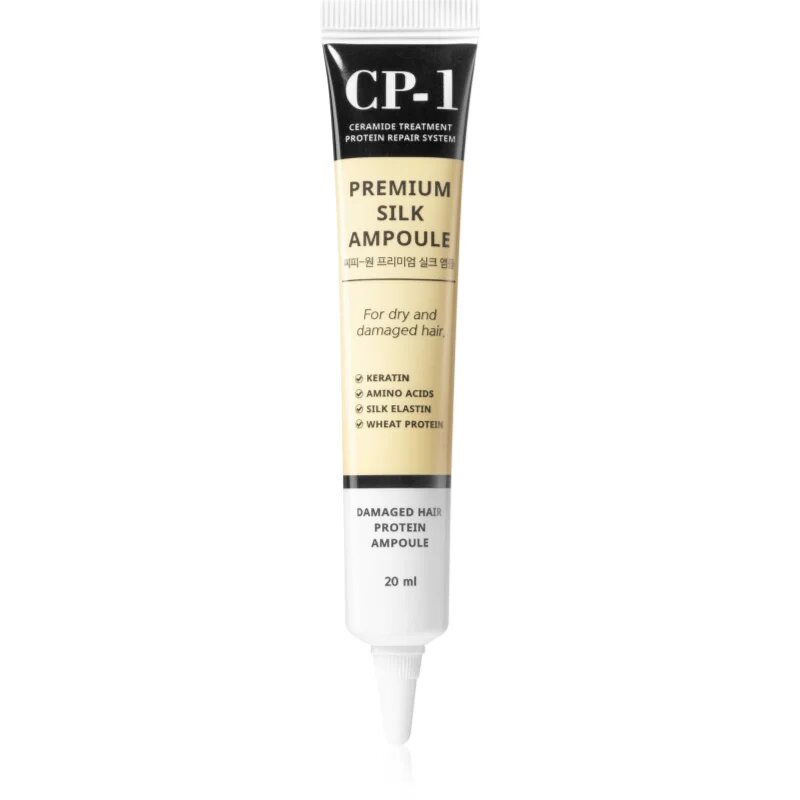 CP-1 Premium Silk regeneracijska nega brez spiranja za suhe in poškodovane lase 20 ml