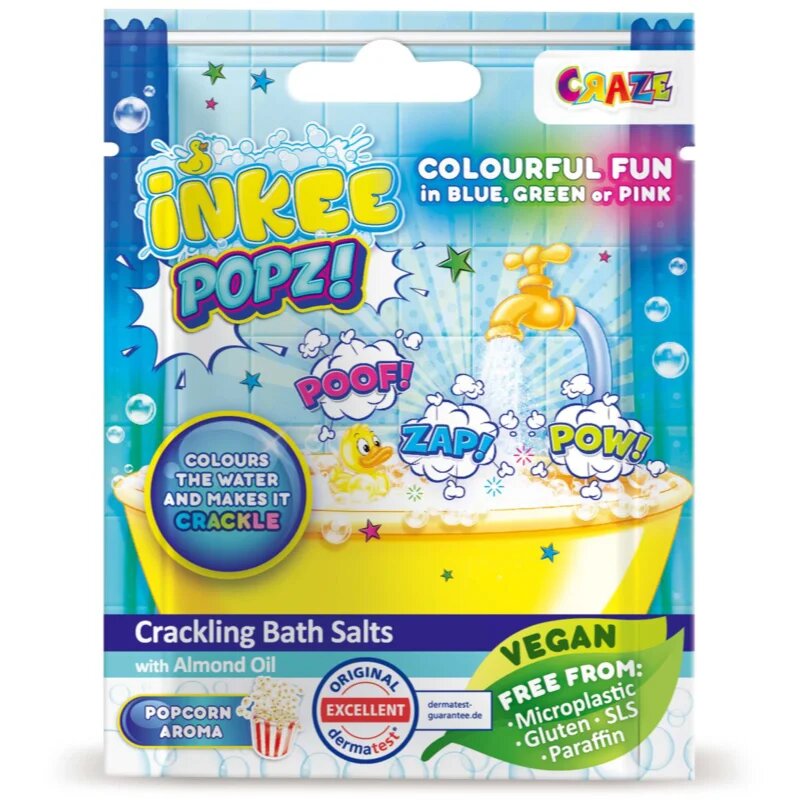 Craze Crackling Salts barvna kopalna sol za otroke 15 g