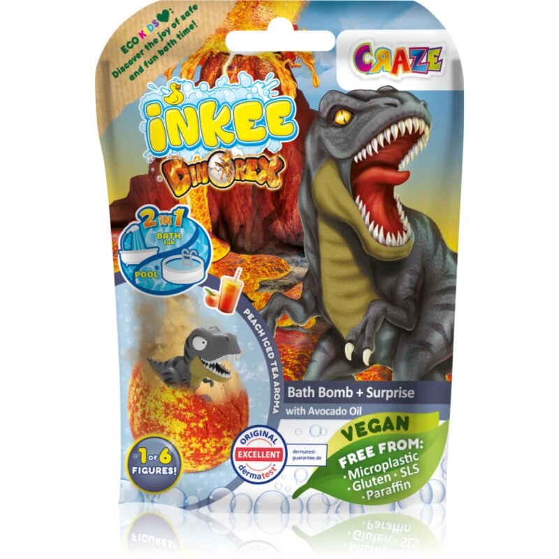 Craze INKEE Dino kroglica za kopel za otroke s presenečenjem 1 kos
