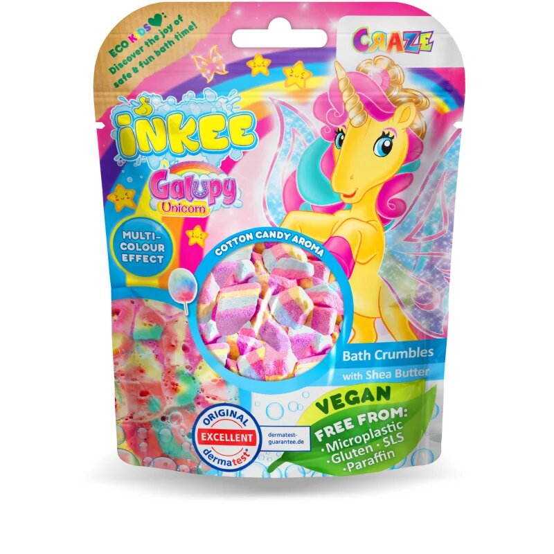 Craze INKEE Galupy Unicorn kosmiči za kopel za otroke 100 g
