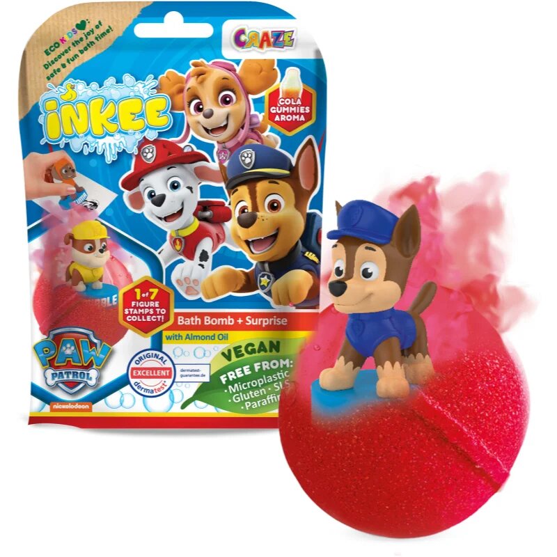 Craze INKEE Paw Patrol kroglica za kopel s presenečenjem 3y+ 1 kos