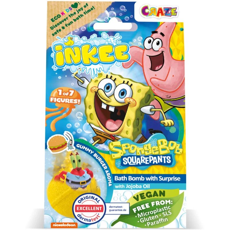 Craze INKEE SpongeBob kroglica za kopel za otroke 1 kos