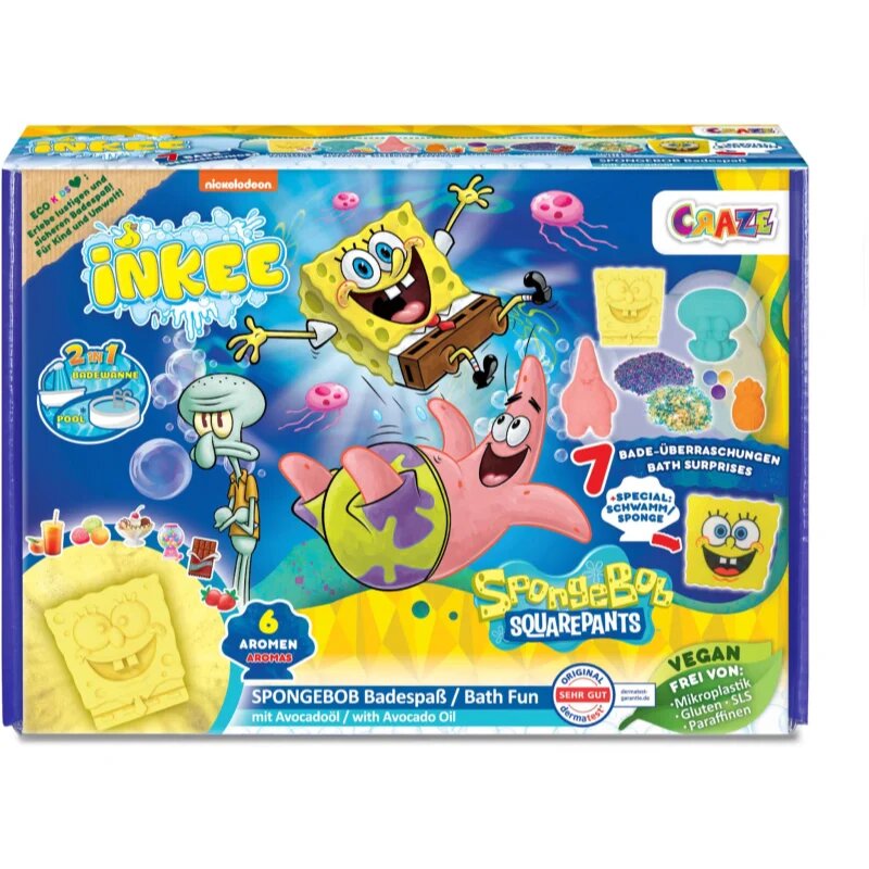 Craze SpongeBob Gift Box šumeče kroglice za kopel v darilnem pakiranju