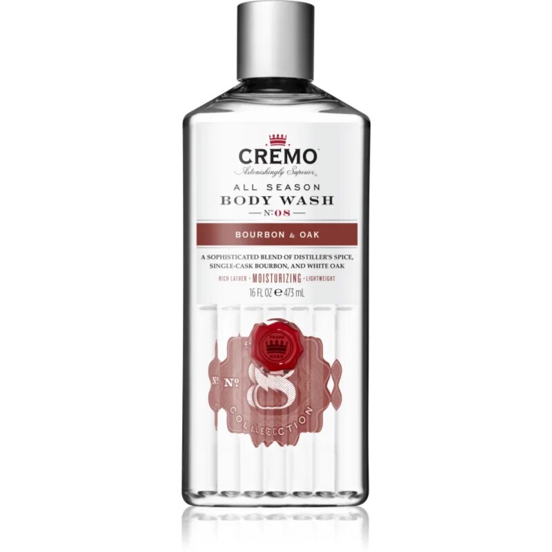 Cremo Bourbon & Oak gel za prhanje za moške 473 ml