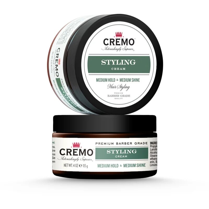 Cremo Hair Styling Cream Medium Styling vlažilna stiling krema za lase za moške 113 g