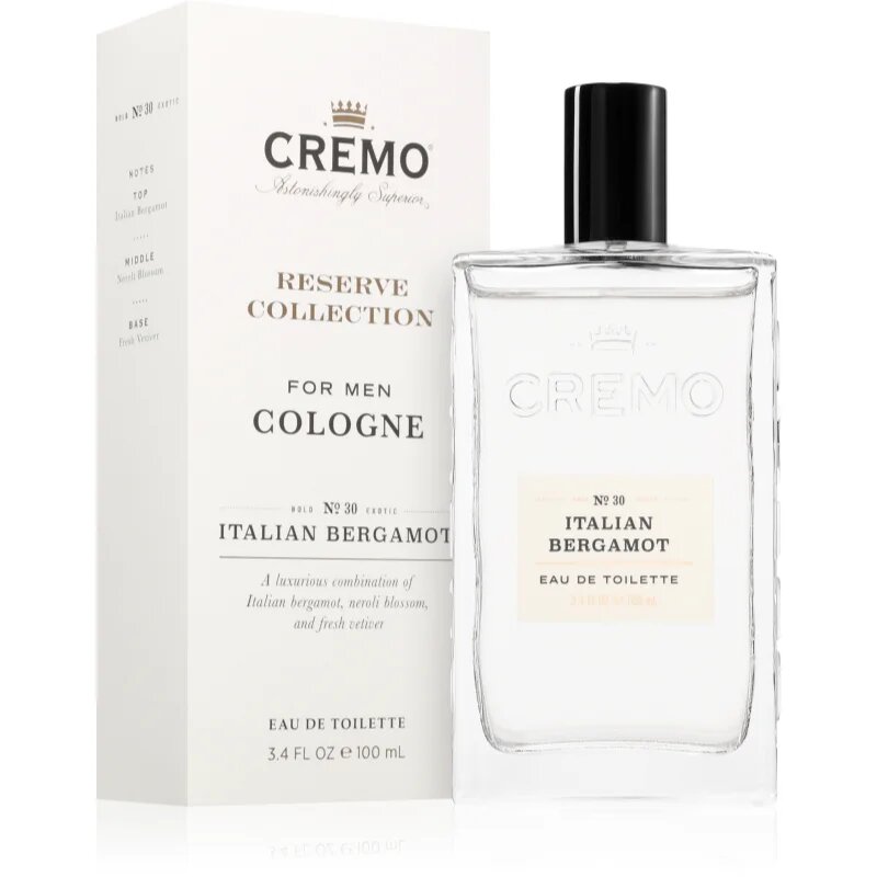 Cremo Italian Bergamot toaletna voda za moške 100 ml
