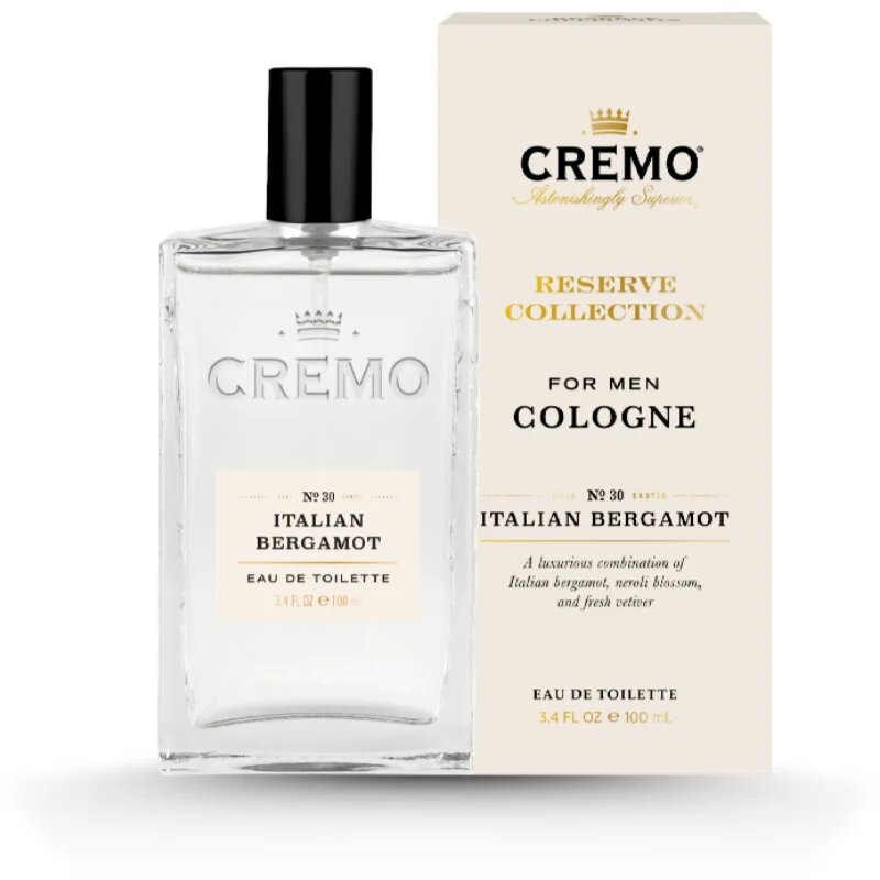 Cremo Italian Bergamot toaletna voda za moške Bright & Citrus 100 ml