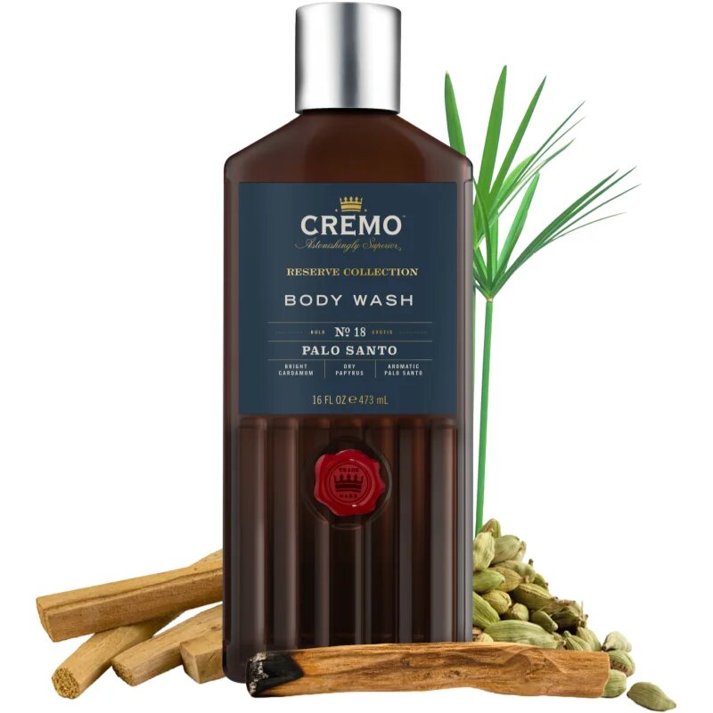 Cremo Palo Santo gel za prhanje za moške Woody & Warm 473 ml