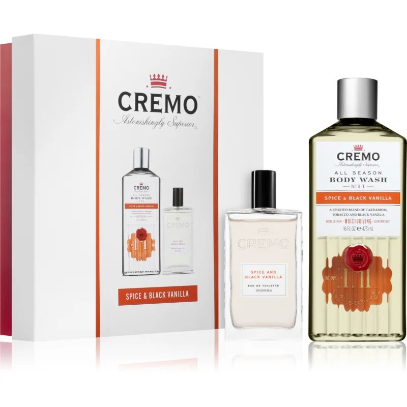 Cremo Spice & Black Vanilla darilni set za moške