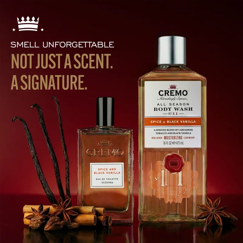 Cremo Spice & Black Vanilla Gift Set darilni set za moške
