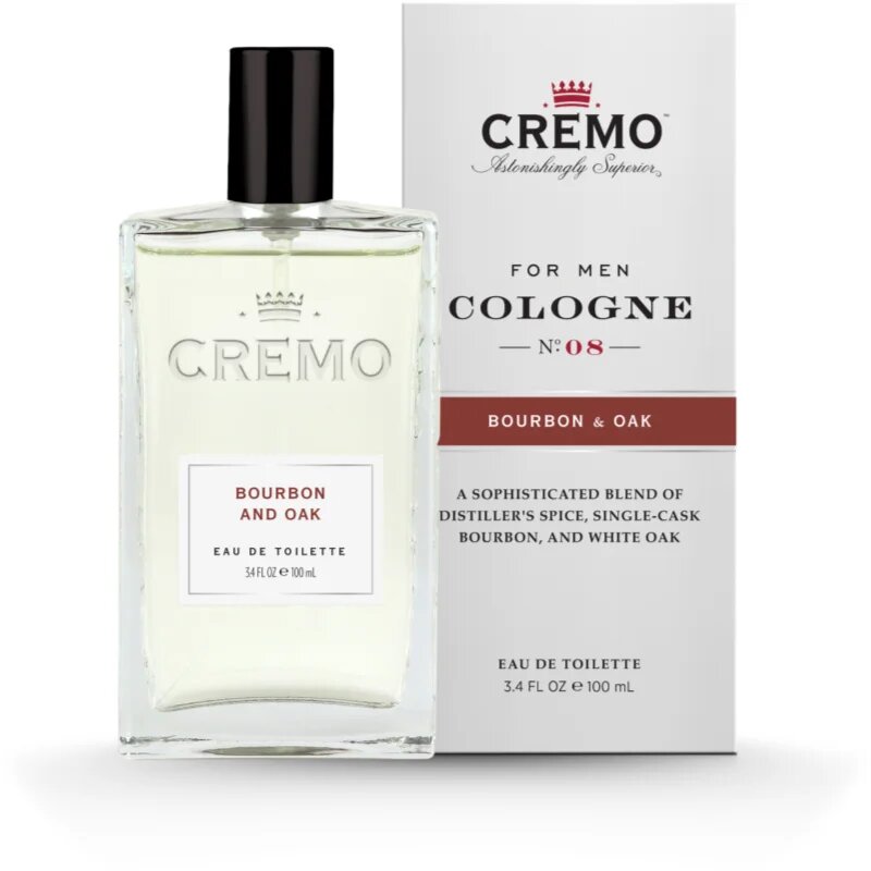 Cremo Spray Cologne Bourbon & Oak toaletna voda za moške 100 ml